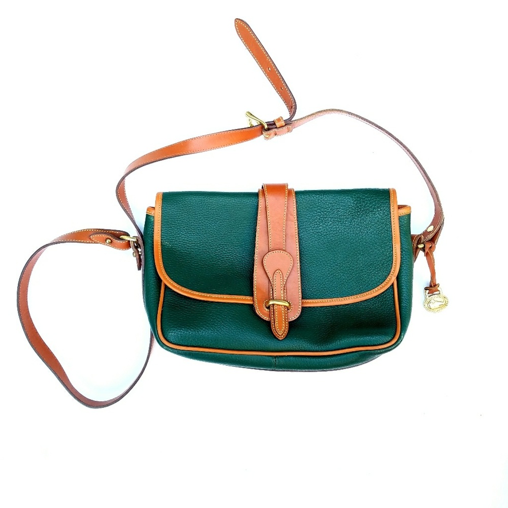 HOST PICK Vtg Dooney & Bourke AWL Green Crossbody